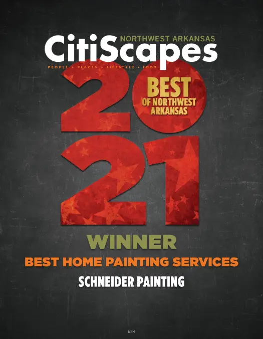 CitiScapes Best of Northwest Arkansas 2021 winner badge, Best Home Painting Services
